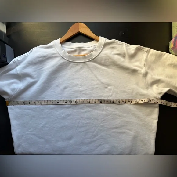 Lululemon Athletica White Perfectly Oversized Crewneck Sweatshirt size XL EUC - Picture 5 of 6